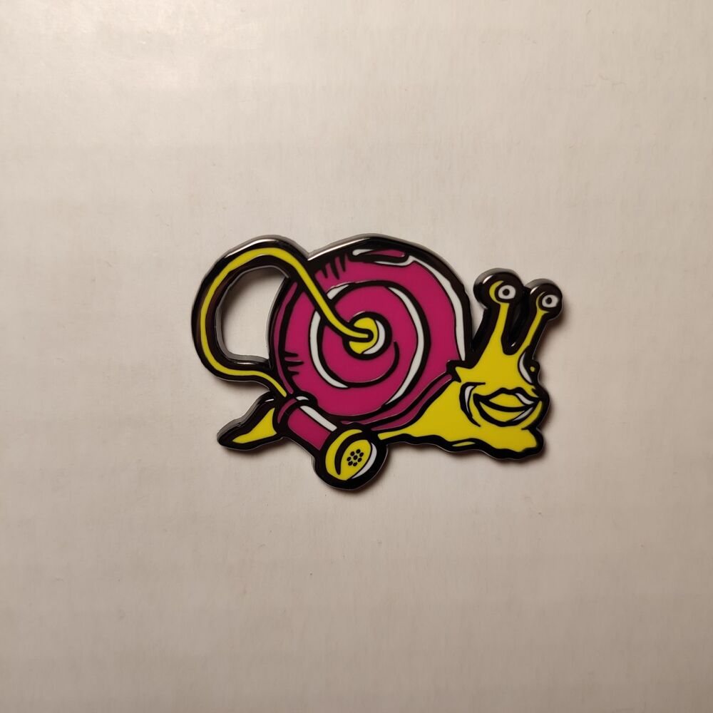 One Piece Snail Phone Enamel Pin Official Collectible Mystery Badge Series